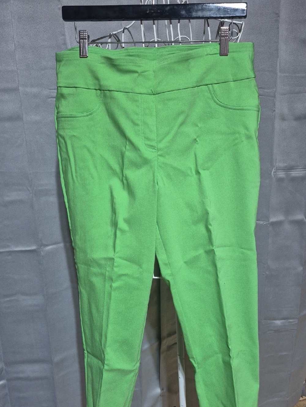 Ruby Rd. Bright Lime Skinny Ponte Pants